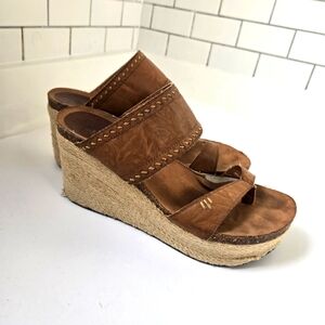 Ruff Hewn Leather Wedge Sandals